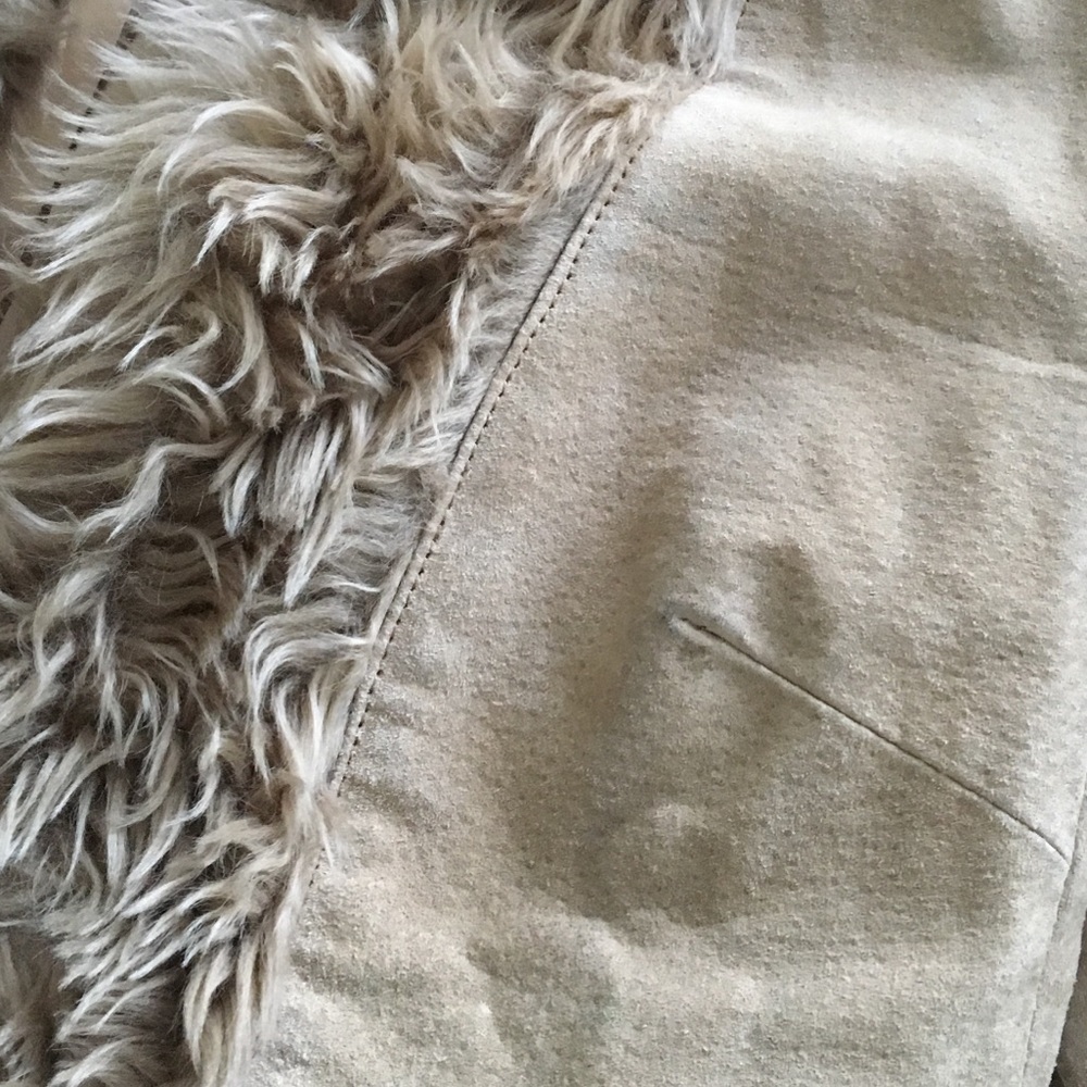 Mango MNG genuine leather faux fur coat - Picture 7 of 8